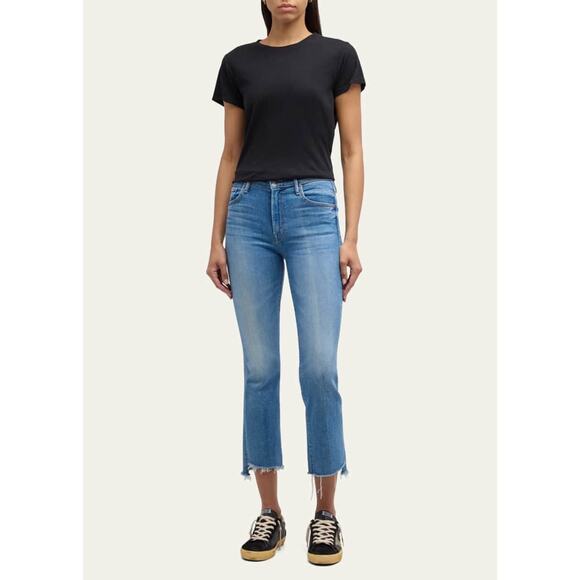 Mother Denim - Mother 25 The Insider Crop Step Fray Jeans in CareFree